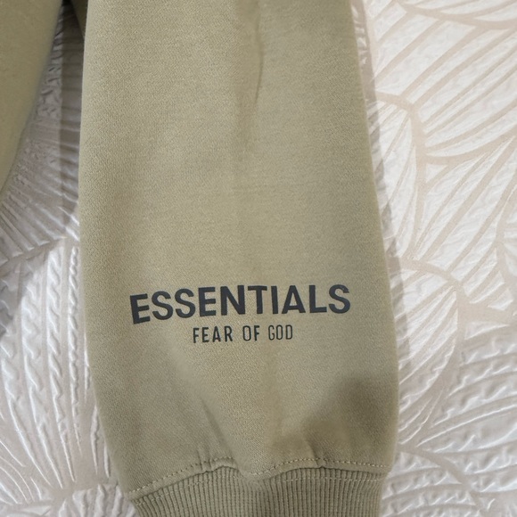 Essentials Olive Green Hoodie - Picture 3 of 5
